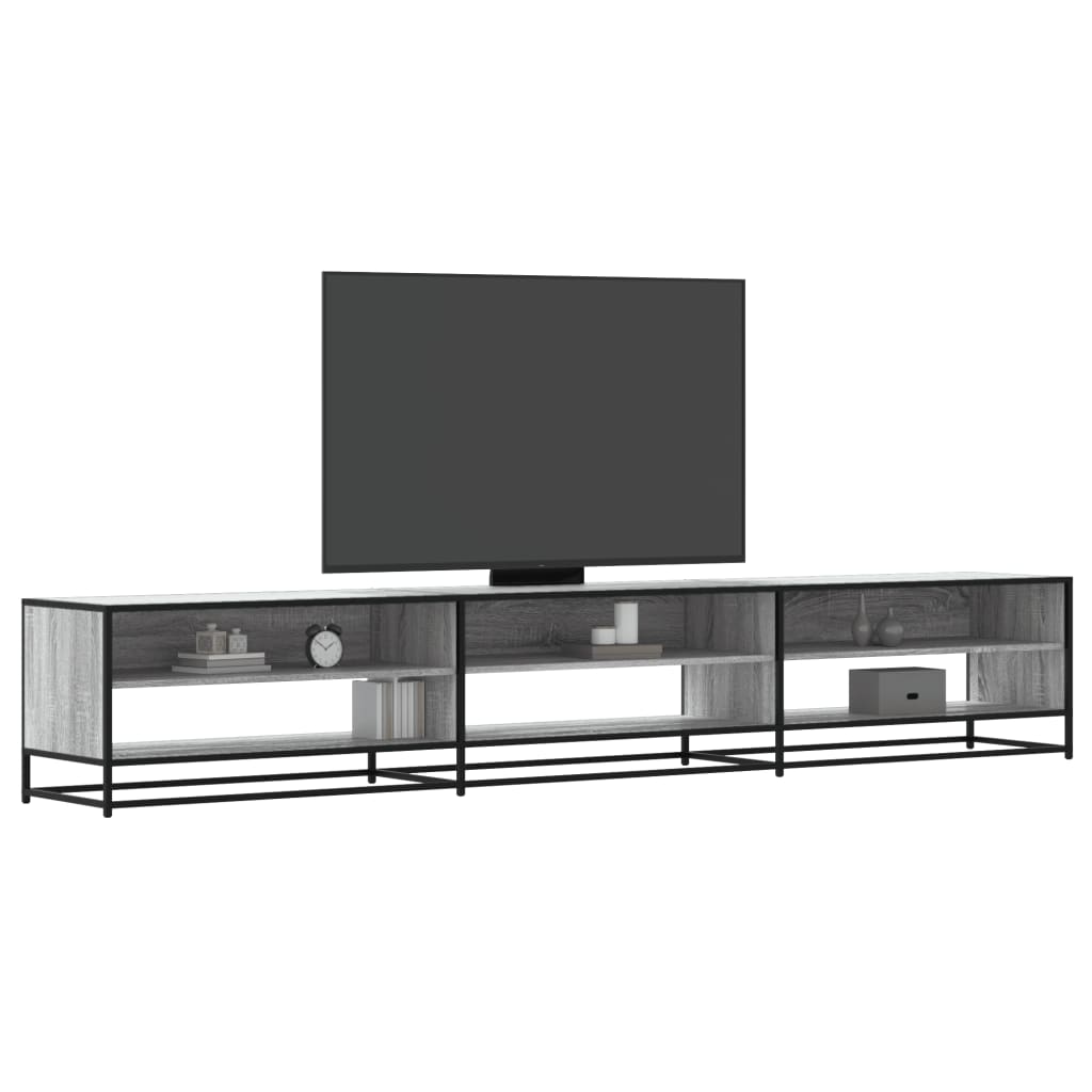 Tv-Meubel 120,5X40X46 Cm Bewerkt Hout Metaal Kleur