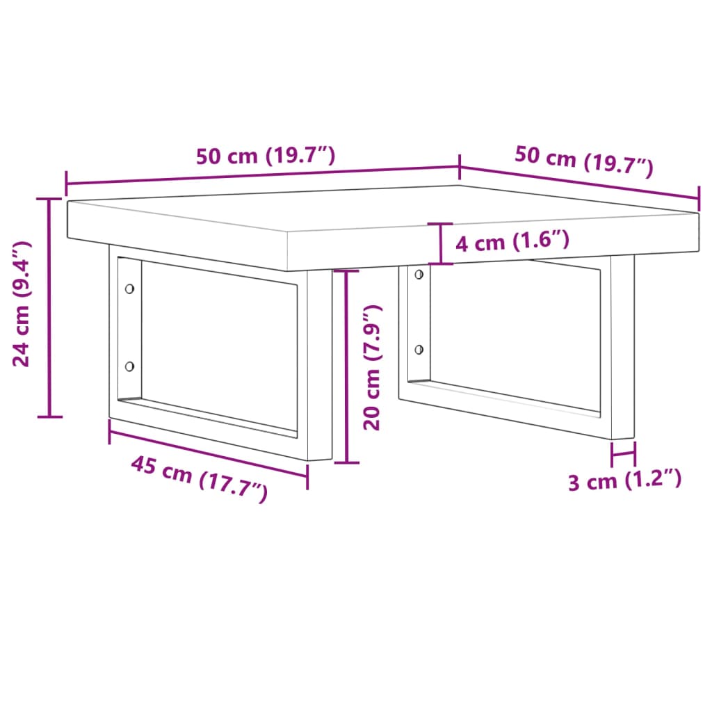 Badkamer Wandschap Staal En Massief Acaciahout