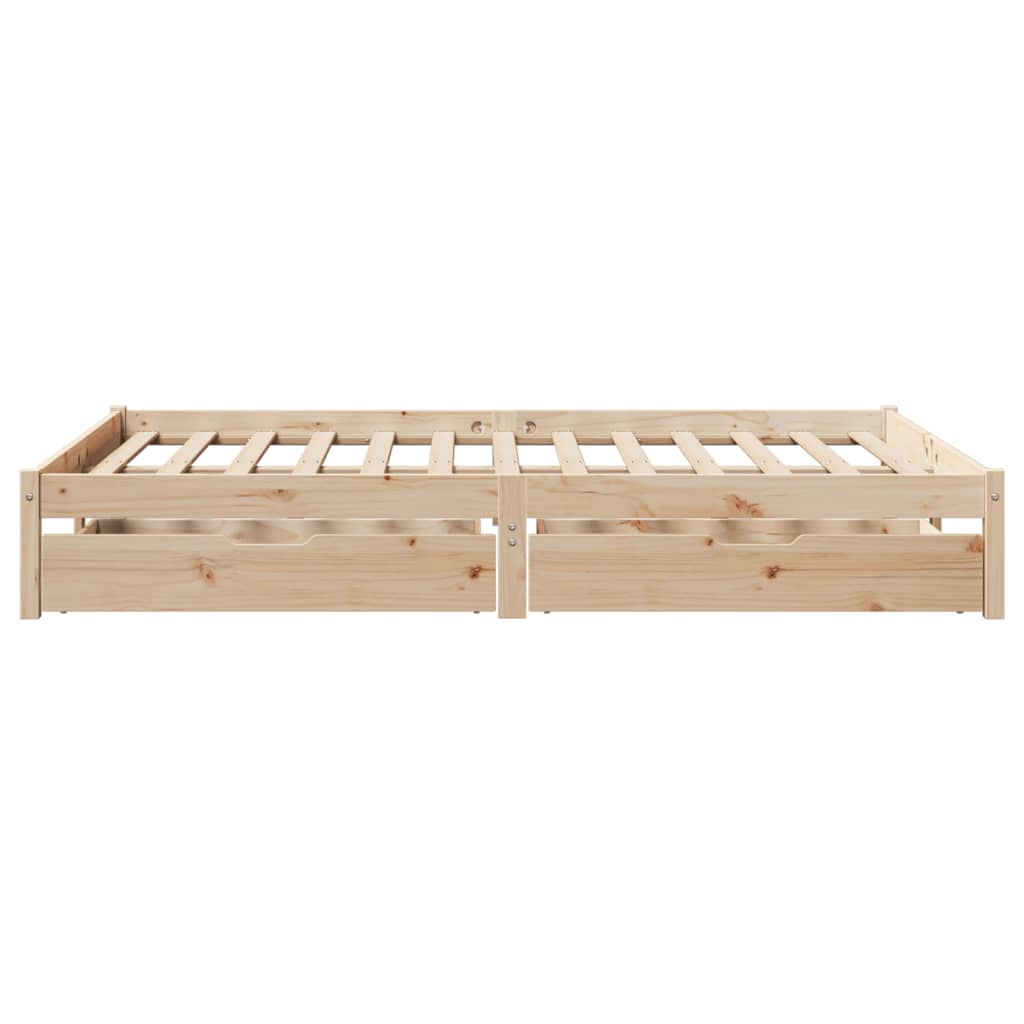 Bedframe Zonder Matras Massief Grenenhout