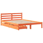Bed Met Matras Massief Grenenhout
