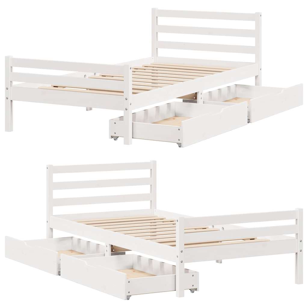 Bedframe Zonder Matras Massief Grenenhout