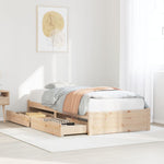 Bedframe Zonder Matras Massief Grenenhout
