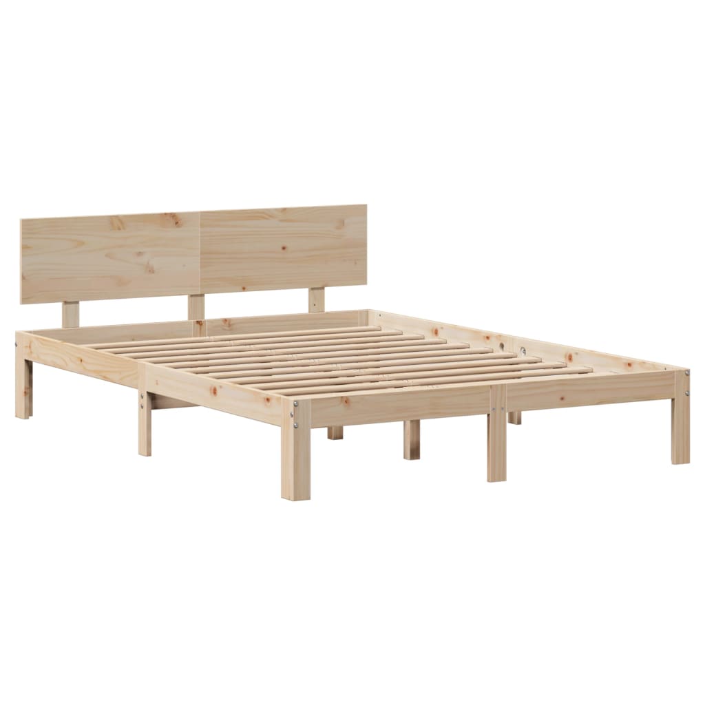 Bedframe Met Lades Massief Grenenhout