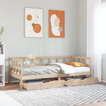 Slaapbank Met Lades Zonder Matras Hout