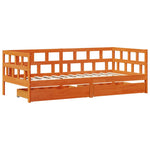Slaapbank Met Lades Zonder Matras Hout