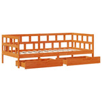 Slaapbank Met Lades Zonder Matras Hout