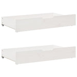 Slaapbank Met Lades 90X190 Cm Massief Grenenhout