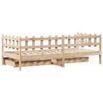 Slaapbank Met Lades 90X200 Cm Massief Grenenhout