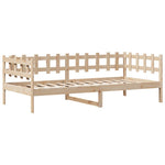 Slaapbank Met Lades 90X190 Cm Massief Grenenhout
