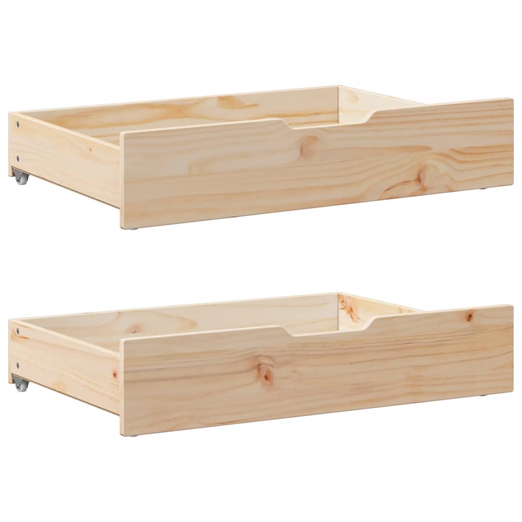Slaapbank Met Onderschuifbed En Lades Zonder Matras 80X200 Cm