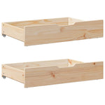 Slaapbank Met Onderschuifbed En Lades Zonder Matras 80X200 Cm