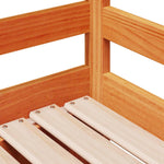 Slaapbank Onderschuifbed En Lades 90X190 Cm Grenenhout Wasbruin