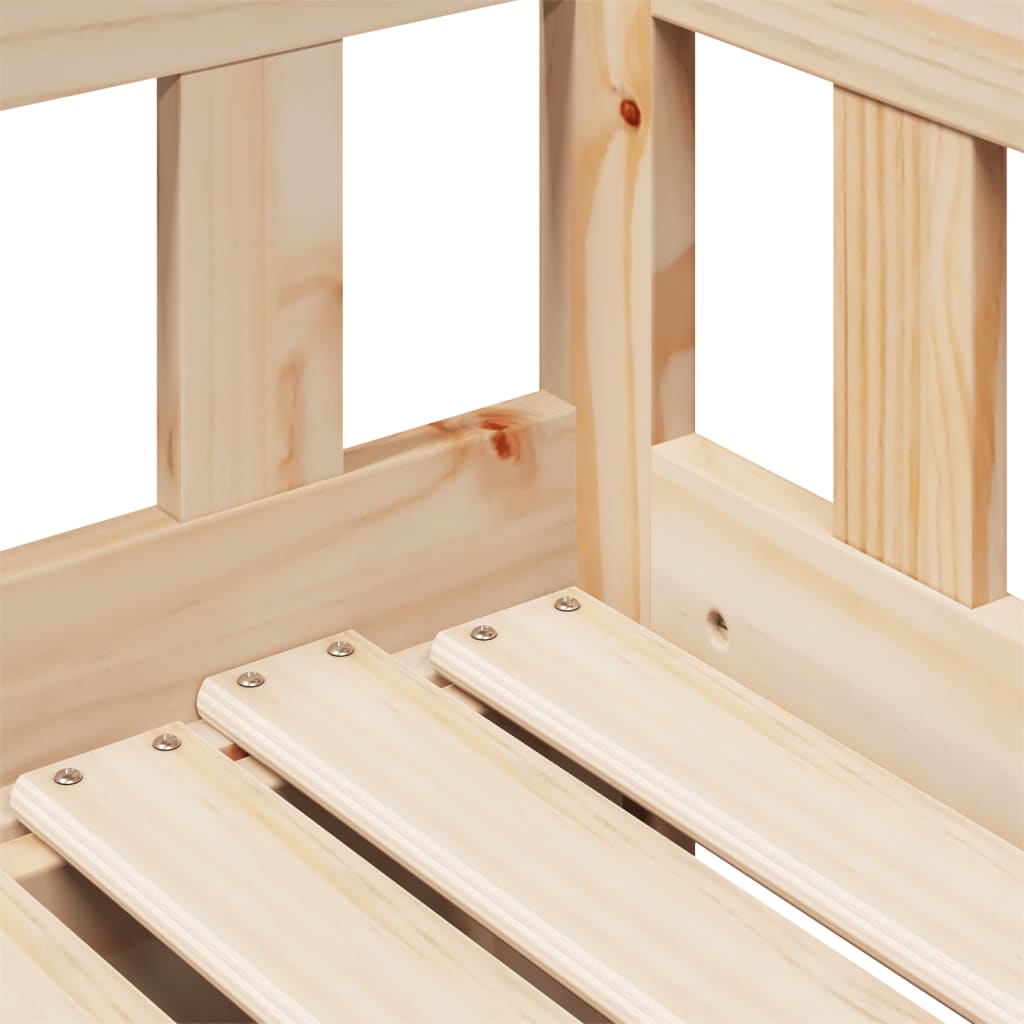 Slaapbank Met Onderschuifbed En Lades Zonder Matras 90X200 Cm