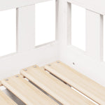 Slaapbank Met Onderschuifbed/Lades Zonder Matras 90X200 Cm Wit