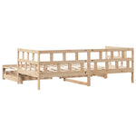 Slaapbank Met Onderschuifbed En Lades Zonder Matras 90X190 Cm