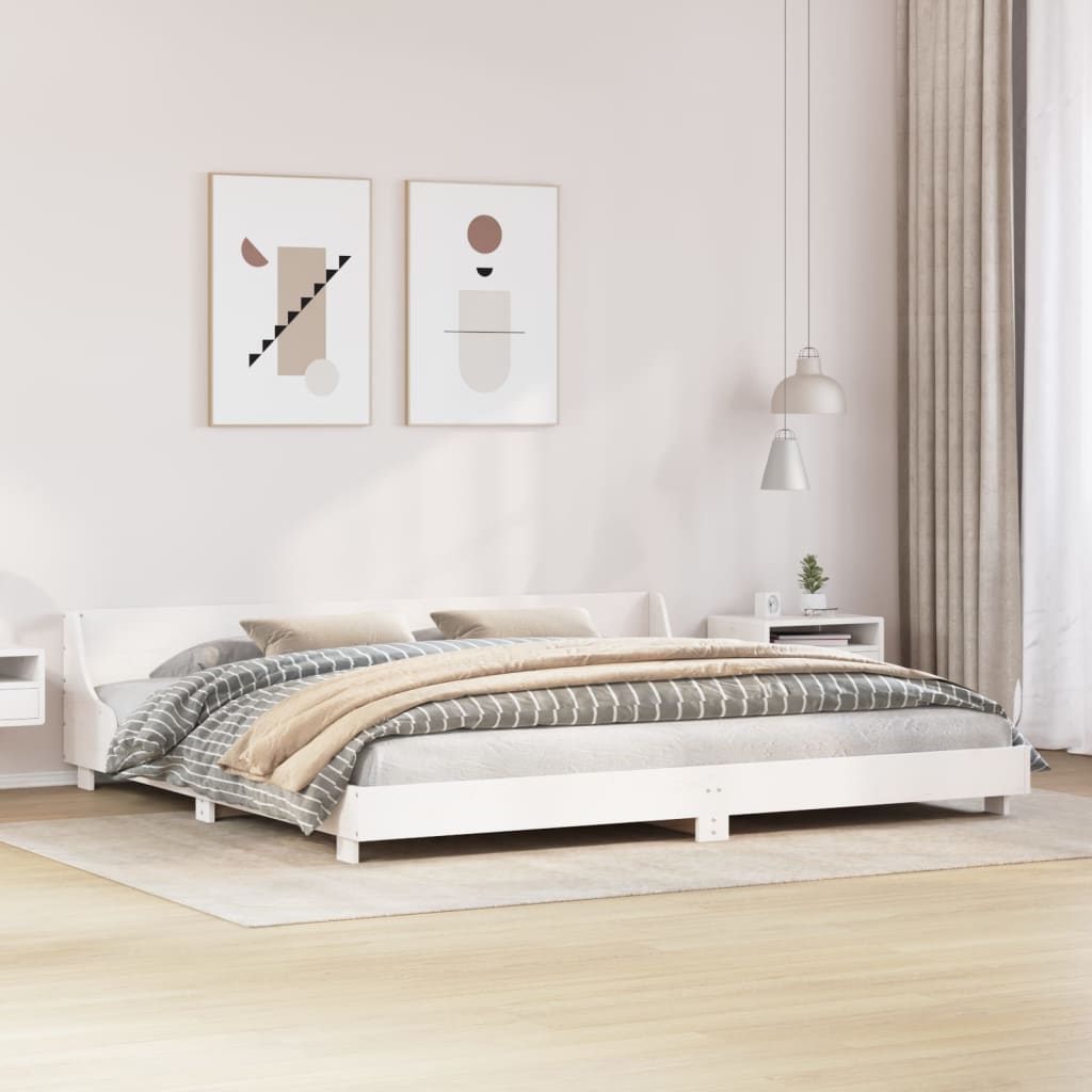 Bedframe Zonder Matras Massief Grenenhout