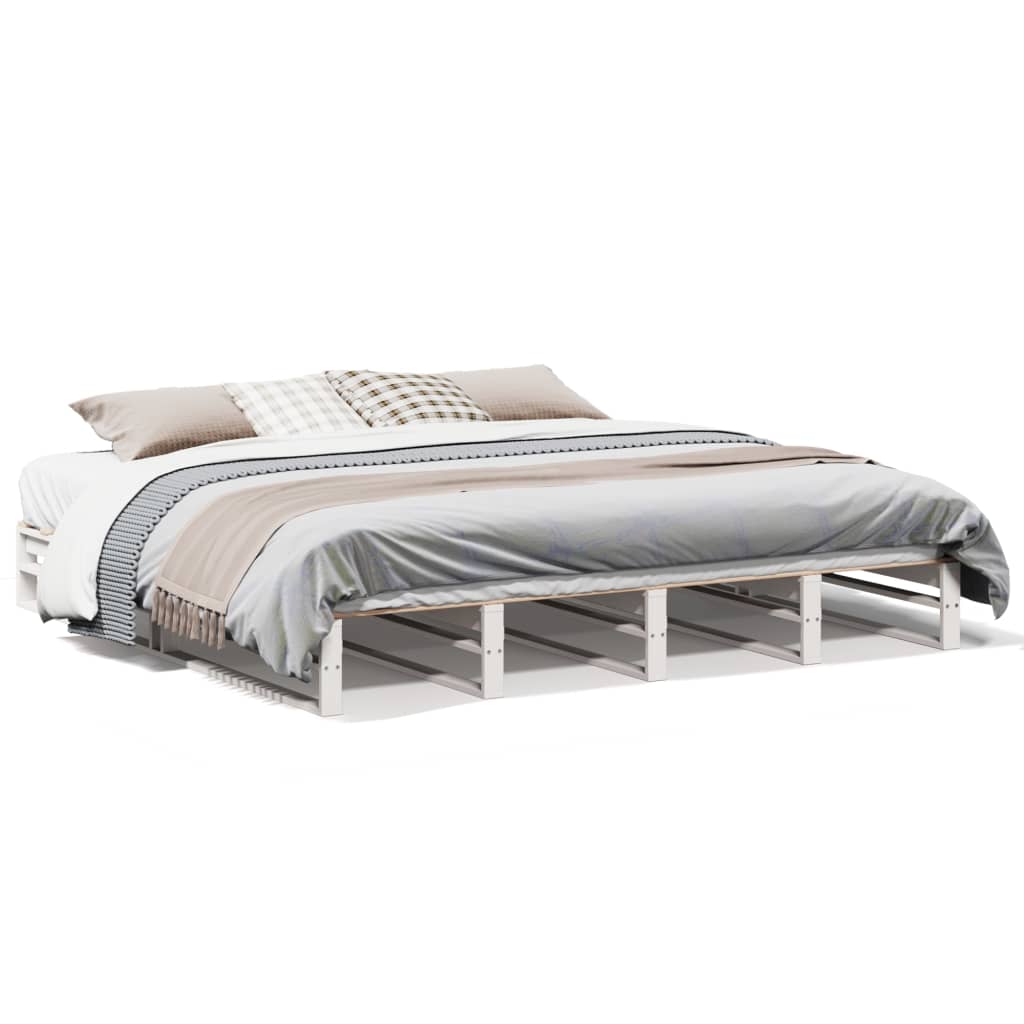 Bedframe Zonder Matras Massief Grenenhout