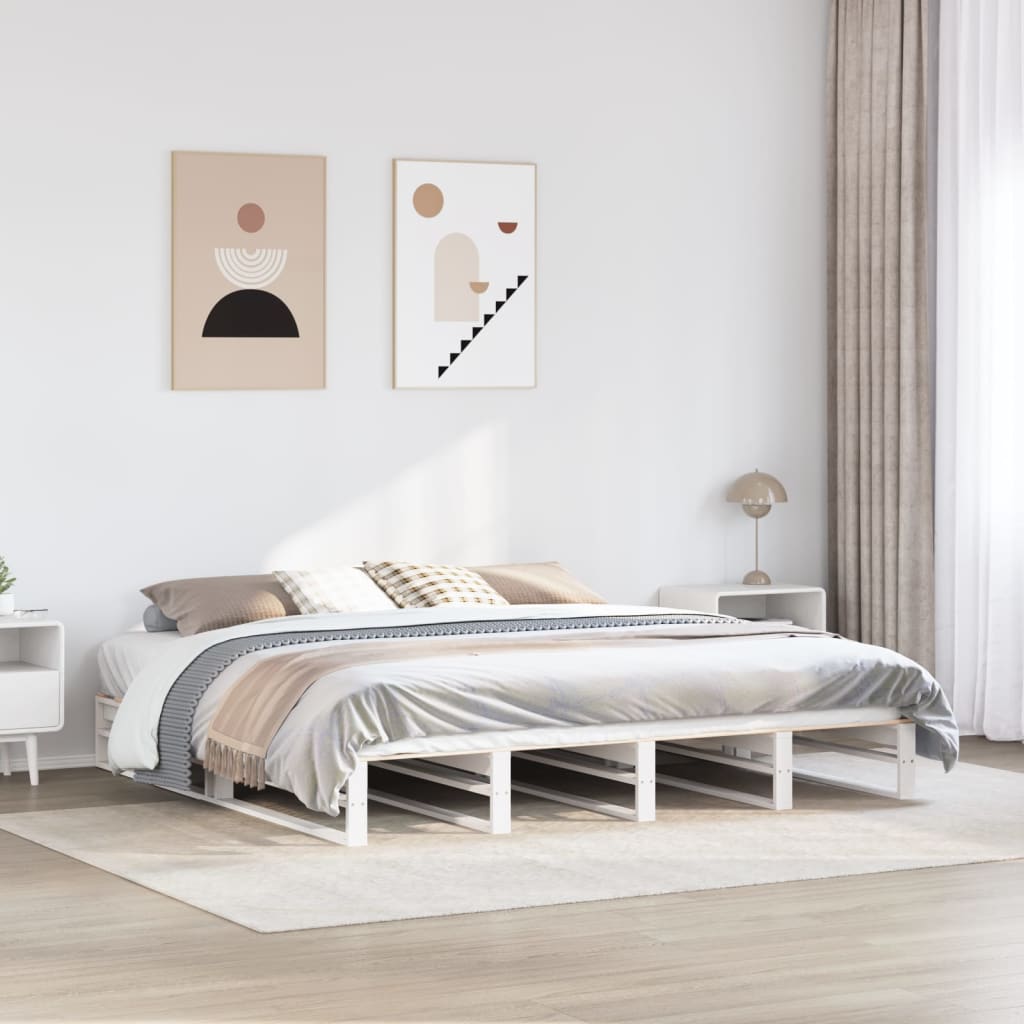 Bedframe Zonder Matras Massief Grenenhout