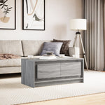 Salontafel Met Led-Verlichting Bewerkt Hout Eiken