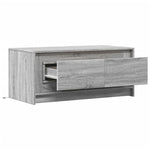 Salontafel Met Led-Verlichting Bewerkt Hout Eiken
