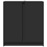 Dressoir Met Led 77X34X85 Cm Bewerkt Hout