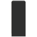 Dressoir Met Led 77X34X85 Cm Bewerkt Hout