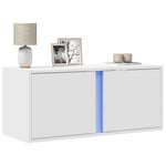Tv-Wandmeubel Met Led-Verlichting 80X31X35 Cm