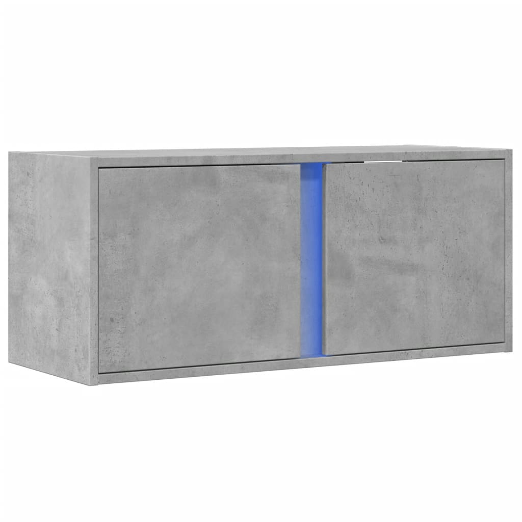 Tv-Wandmeubel Met Led-Verlichting 80X31X35 Cm
