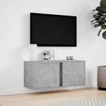 Tv-Wandmeubel Met Led-Verlichting 80X31X35 Cm