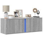 Tv-Wandmeubel Met Led-Verlichting 80X31X35 Cm