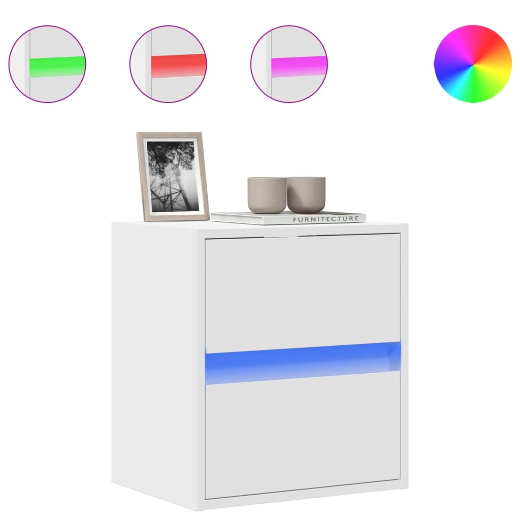 Tv-Wandmeubel Met Led-Verlichting 41X31X45 Cm