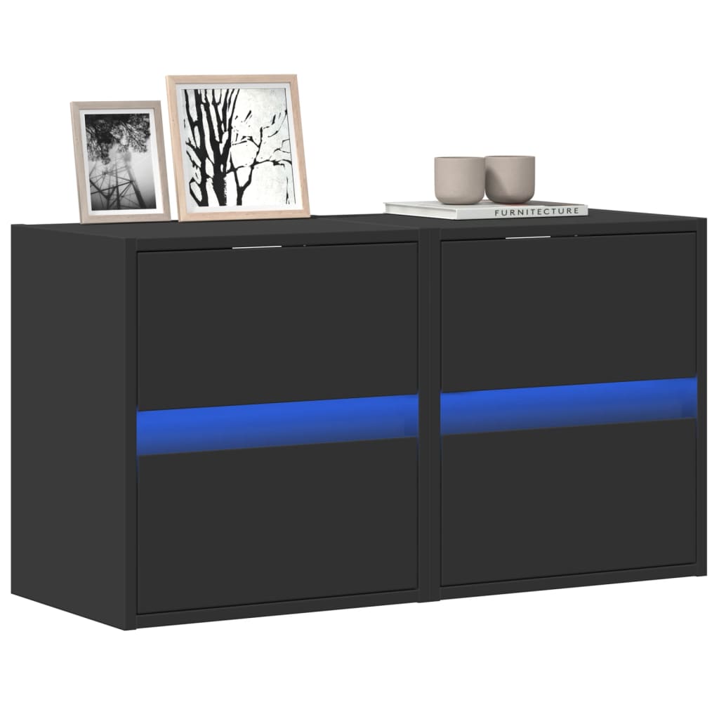 Tv-Wandmeubel Met Led-Verlichting 41X31X45 Cm