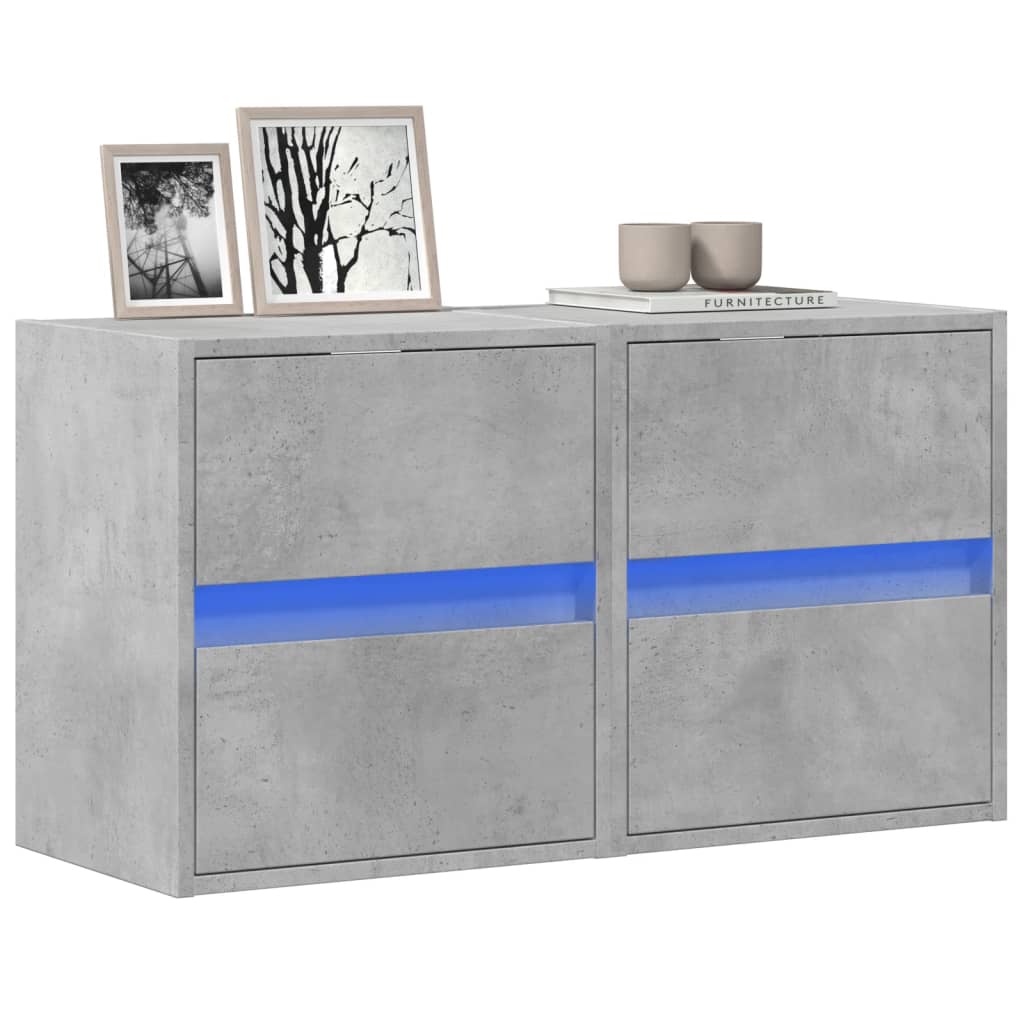 Tv-Wandmeubel Met Led-Verlichting 41X31X45 Cm