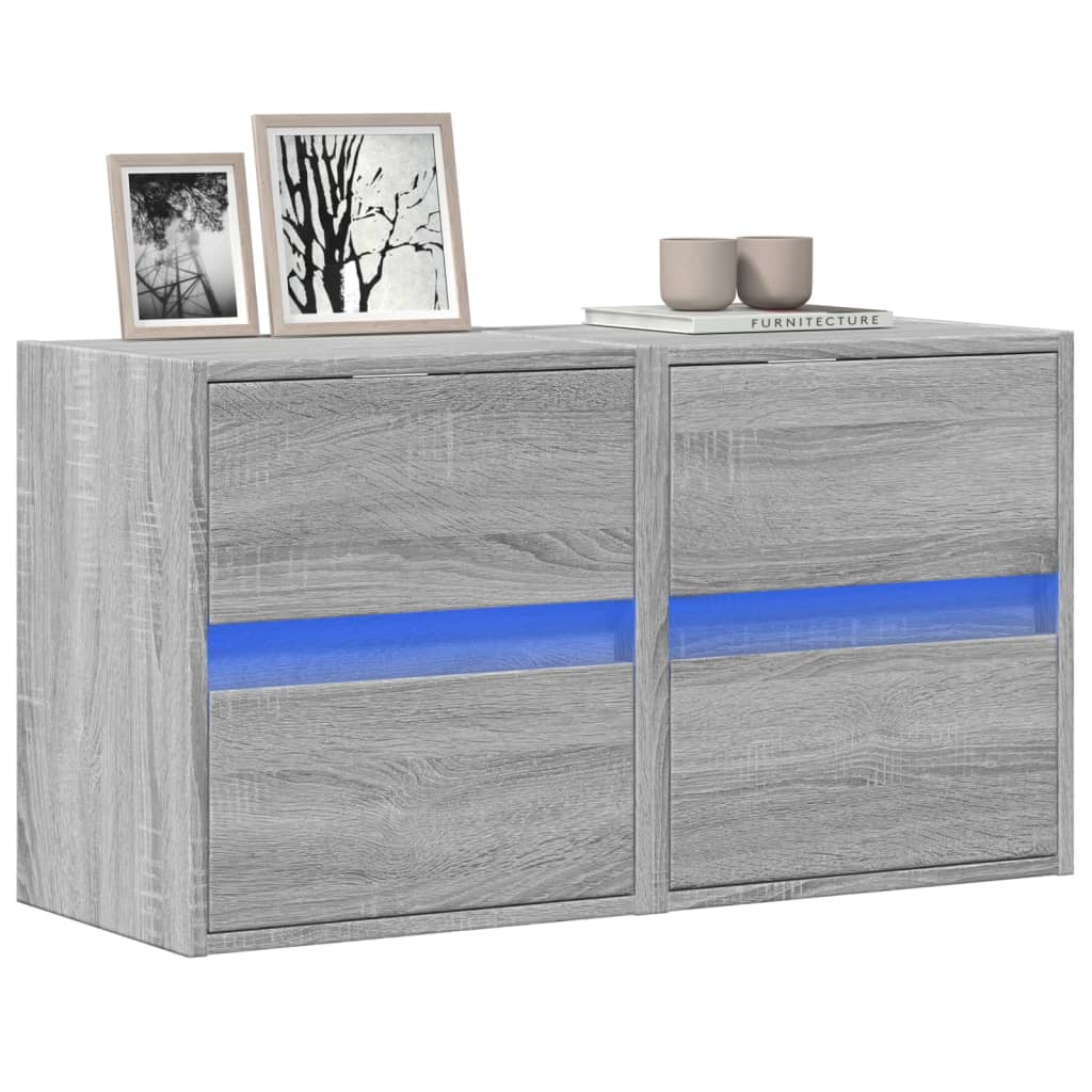 Tv-Wandmeubel Met Led-Verlichting 41X31X45 Cm