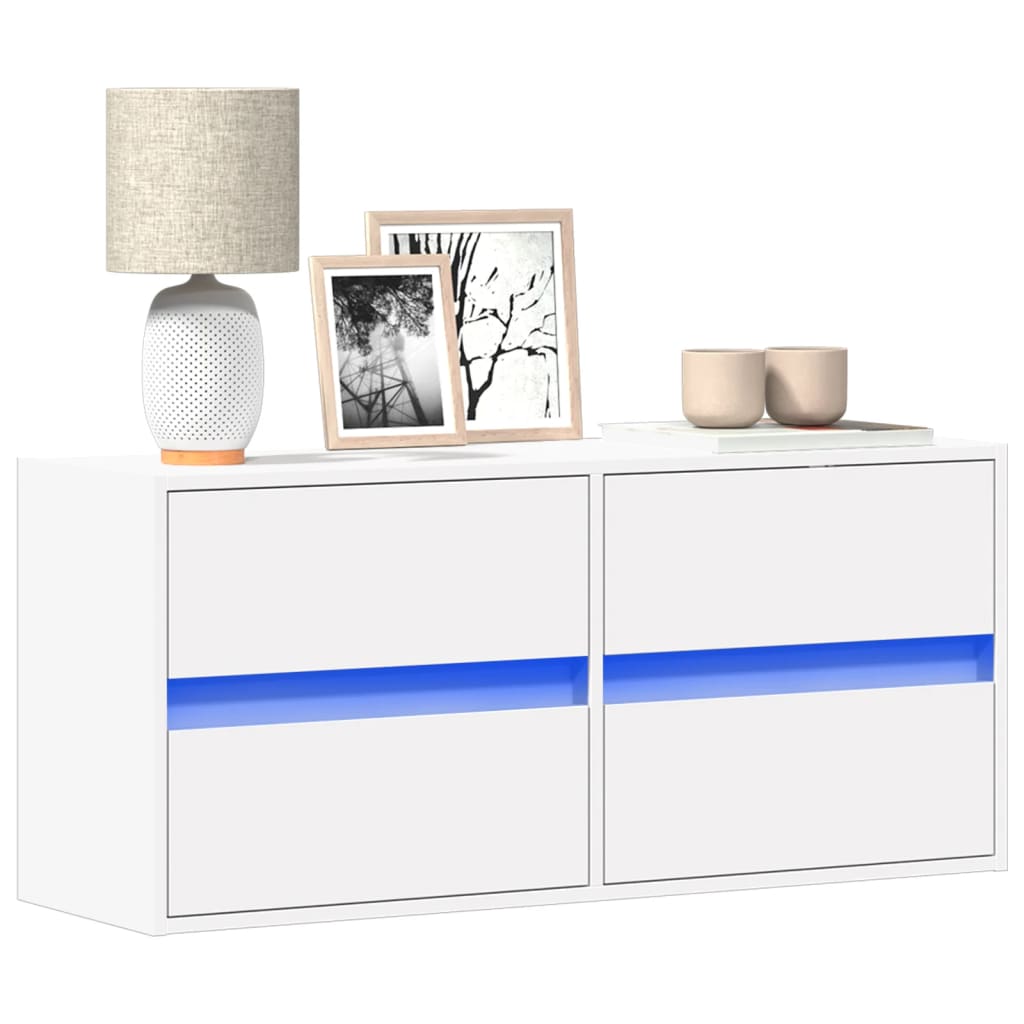 Tv-Wandmeubel Met Led-Verlichting 41X31X45 Cm