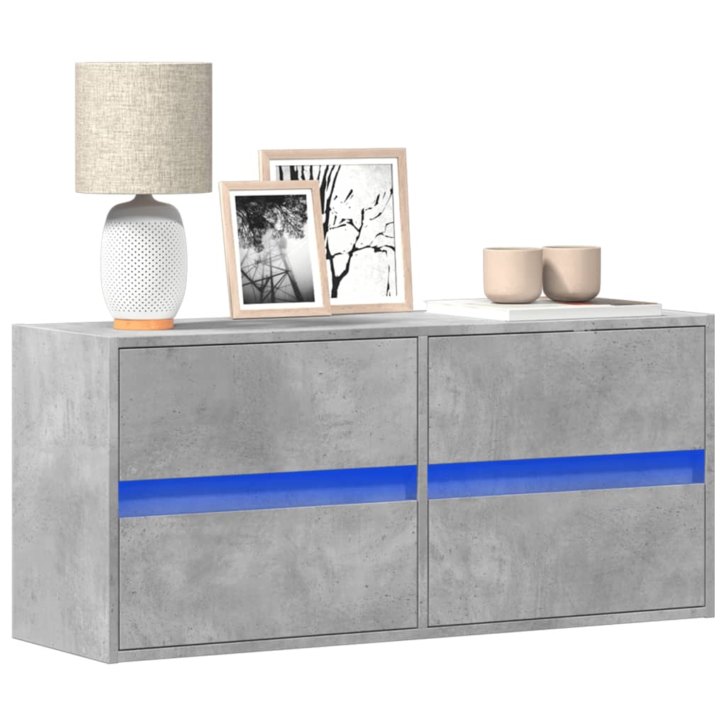 Tv-Wandmeubel Met Led-Verlichting 41X31X45 Cm