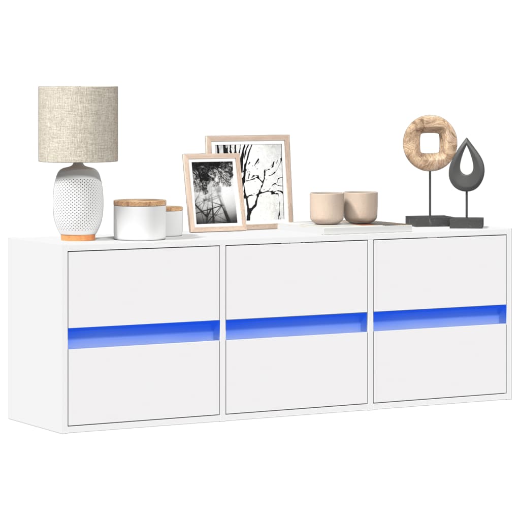 Tv-Wandmeubel Met Led-Verlichting 41X31X45 Cm