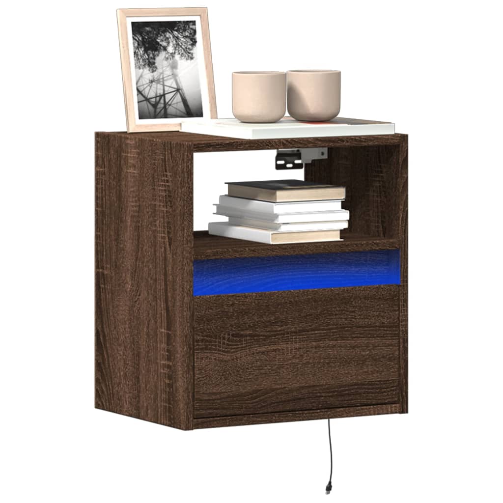 Tv-Wandmeubel Met Led-Verlichting 100X31X45 Cm