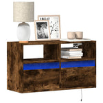 Tv-Wandmeubel Met Led-Verlichting 100X31X45 Cm