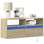 Tv-Wandmeubel Met Led-Verlichting 100X31X45 Cm