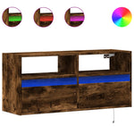 Tv-Wandmeubel Met Led-Verlichting 100X31X45 Cm