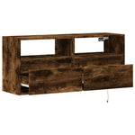 Tv-Wandmeubel Met Led-Verlichting 100X31X45 Cm