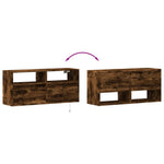 Tv-Wandmeubel Met Led-Verlichting 100X31X45 Cm