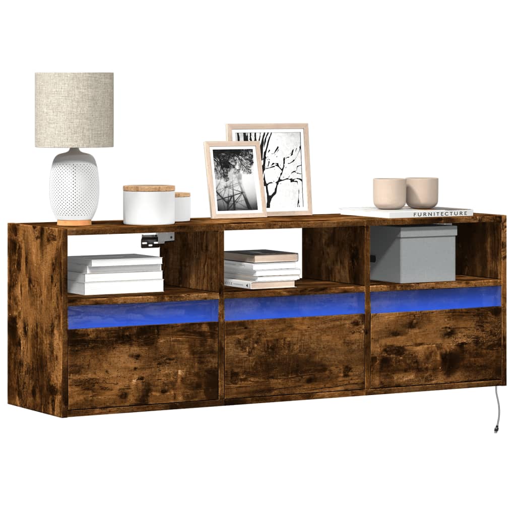 Tv-Wandmeubel Met Led-Verlichting 100X31X45 Cm