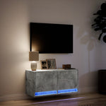 Tv-Wandmeubel Met Led-Verlichting 80X31X35 Cm
