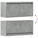 Tv-Wandmeubel Met Led-Verlichting 80X31X35 Cm