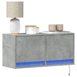 Tv-Wandmeubel Met Led-Verlichting 80X31X35 Cm