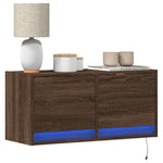 Tv-Wandmeubel Met Led-Verlichting 80X31X35 Cm
