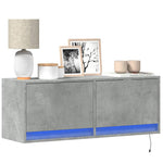 Tv-Wandmeubel Met Led-Verlichting 80X31X35 Cm