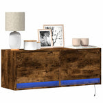 Tv-Wandmeubel Met Led-Verlichting 80X31X35 Cm